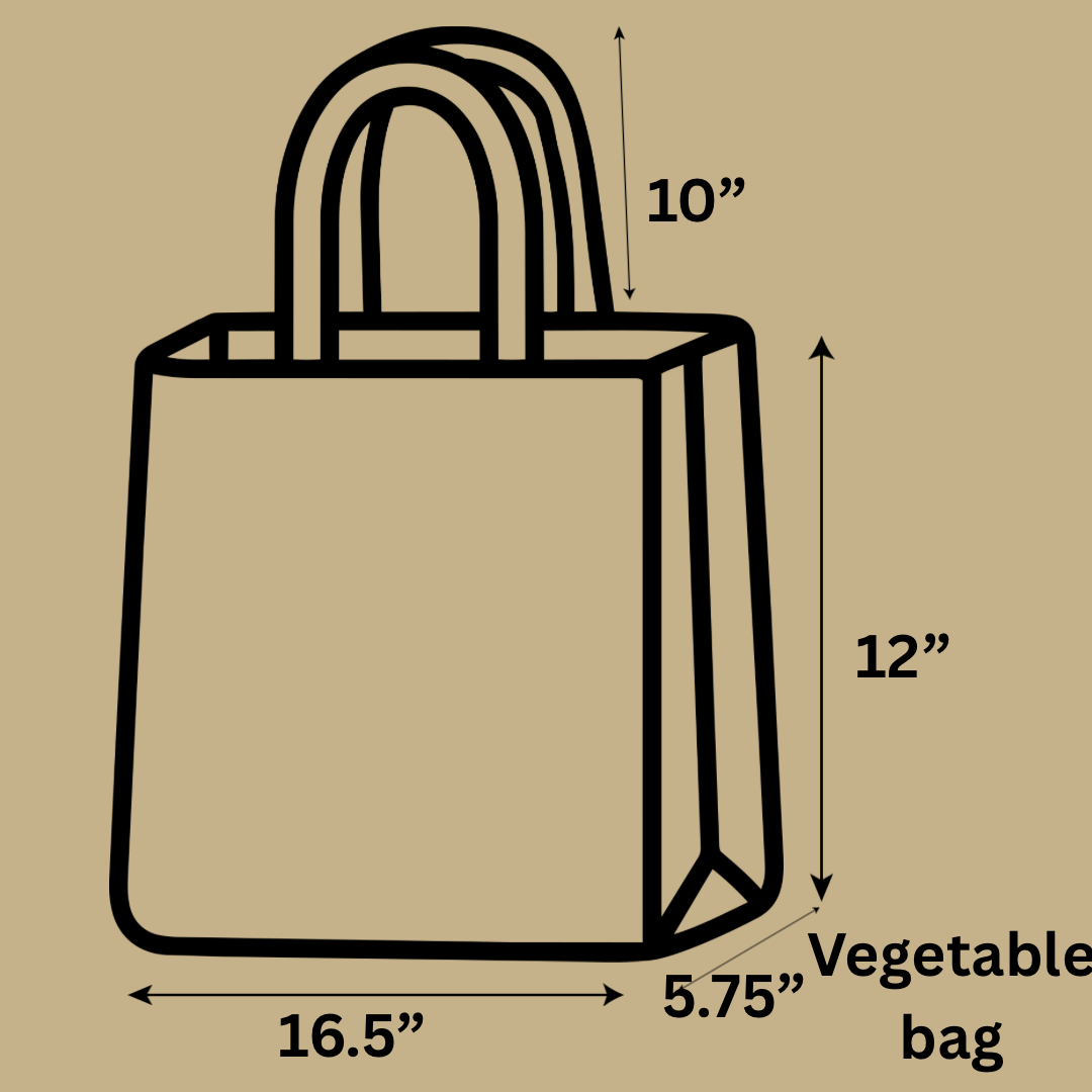 Handmade Market Bag - Garden Vegetables
