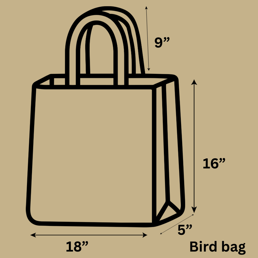 Handmade Market Bag - Bird